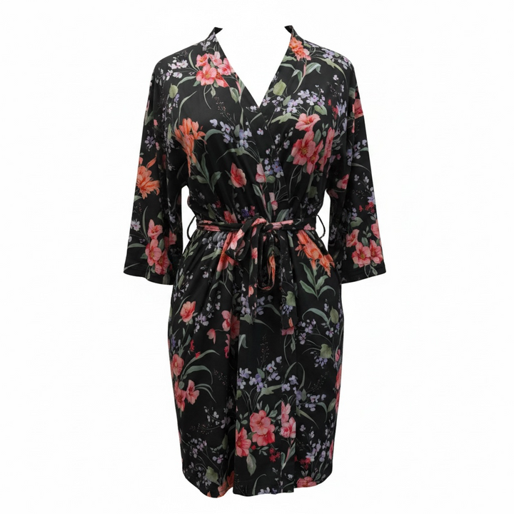 Floral Wrap Robe