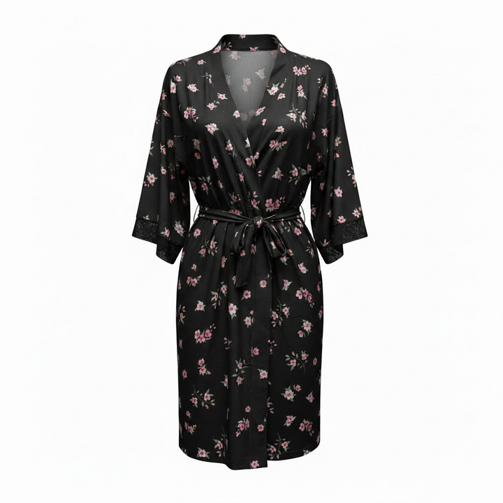 Floral Wrap Robe
