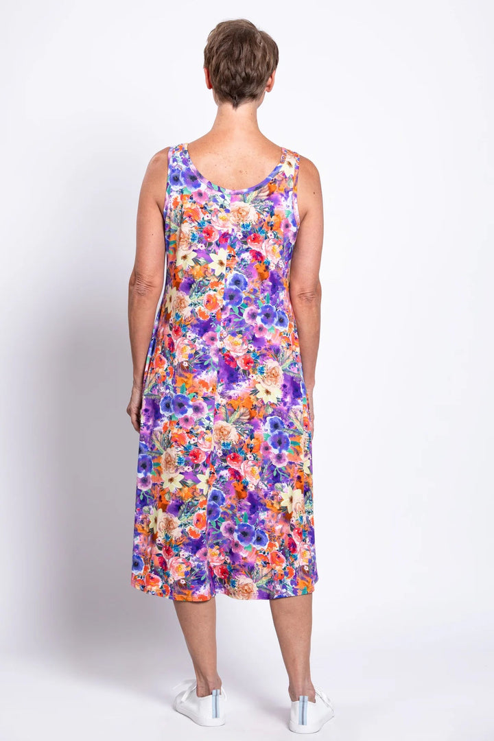 Evangelina Bamboo Dress - Violet Fiesta