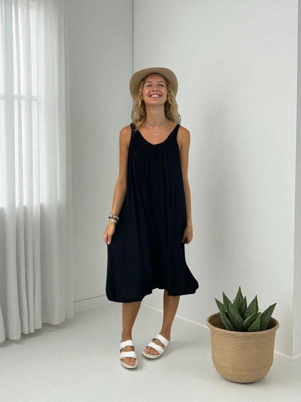 'Gone To The Beach' Linen Lounge Dress