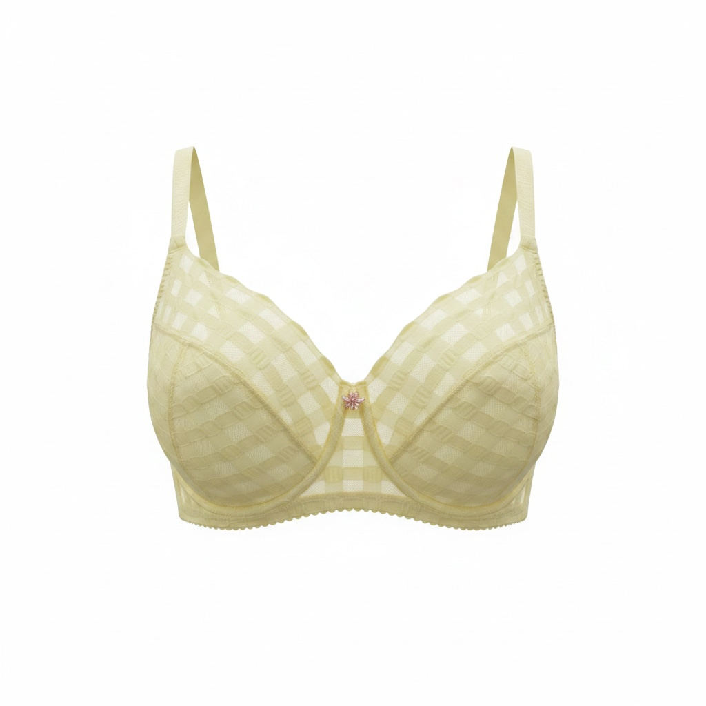 Scarlet Blue Bonbon Full Coverage Lace Underwire - Buttercream