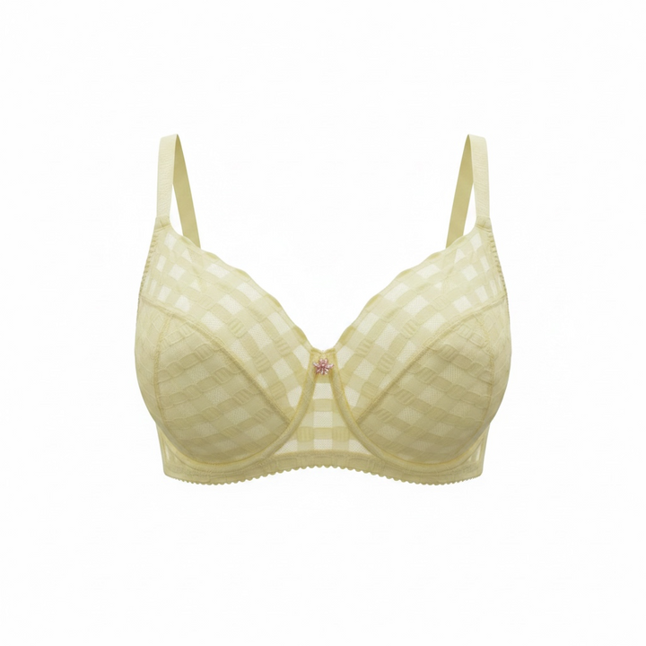 Scarlet Blue Bonbon Full Coverage Lace Underwire - Buttercream