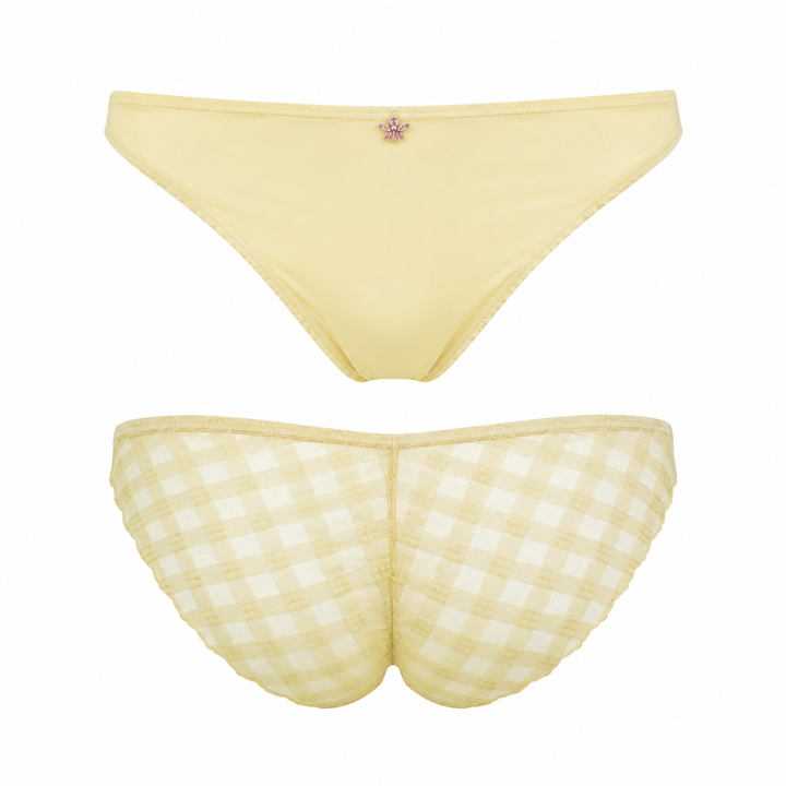 Scarlet Blue Bonbon String Lace Bikini - Buttercream