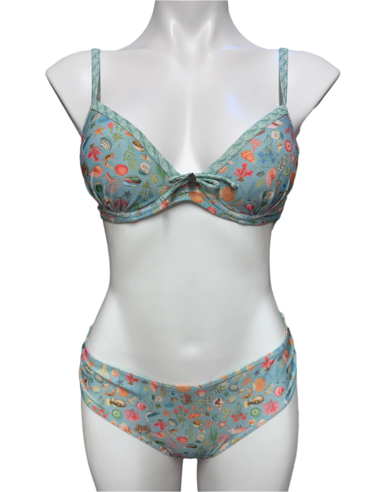 Laura Plunge Bikini Set - Size Medium