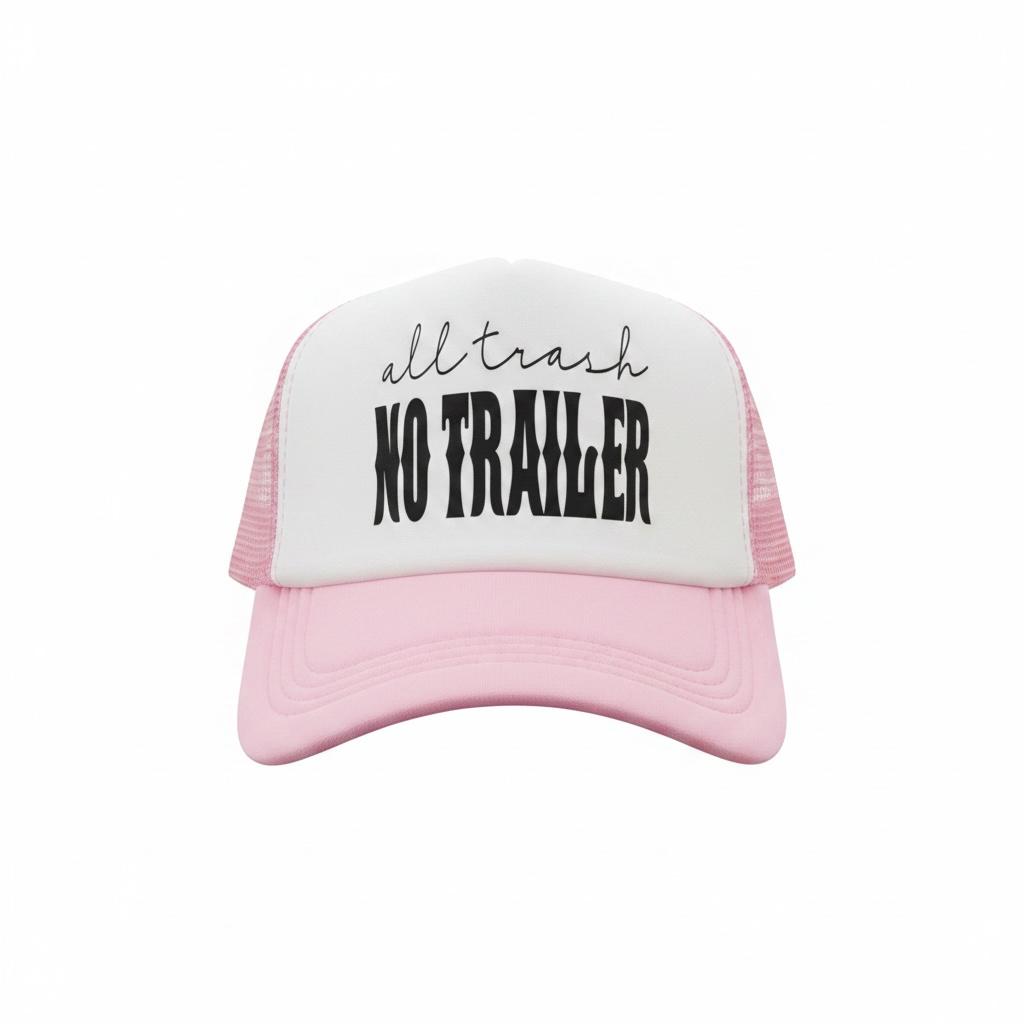 "All Trash No Trailer" Snapback Trucker Hat