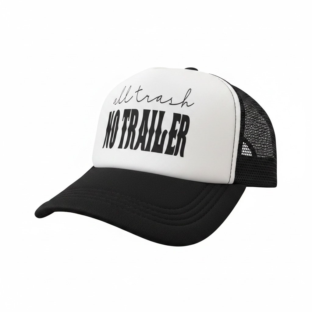 "All Trash No Trailer" Snapback Trucker Hat