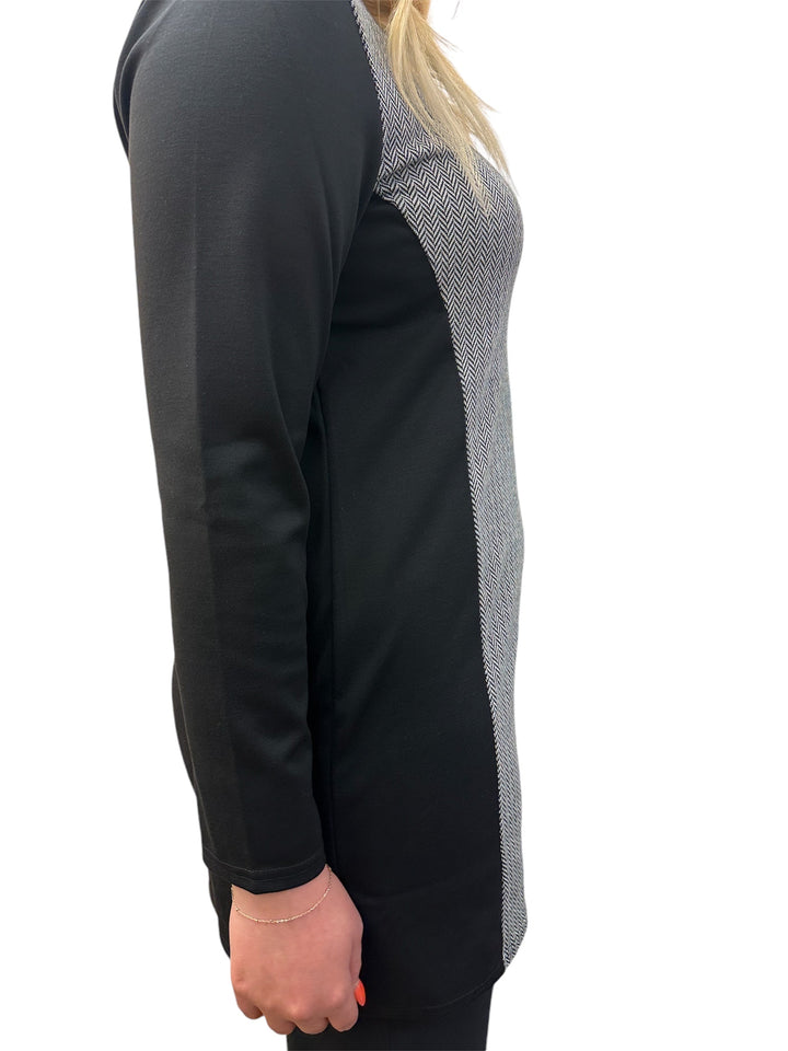 Vitesi Herringbone Colour Block Tunic