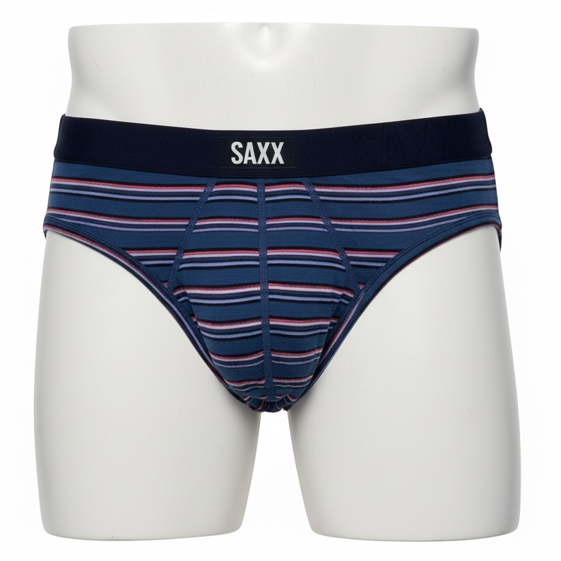 Saxx Undercover Brief - Navy Brush Stripe