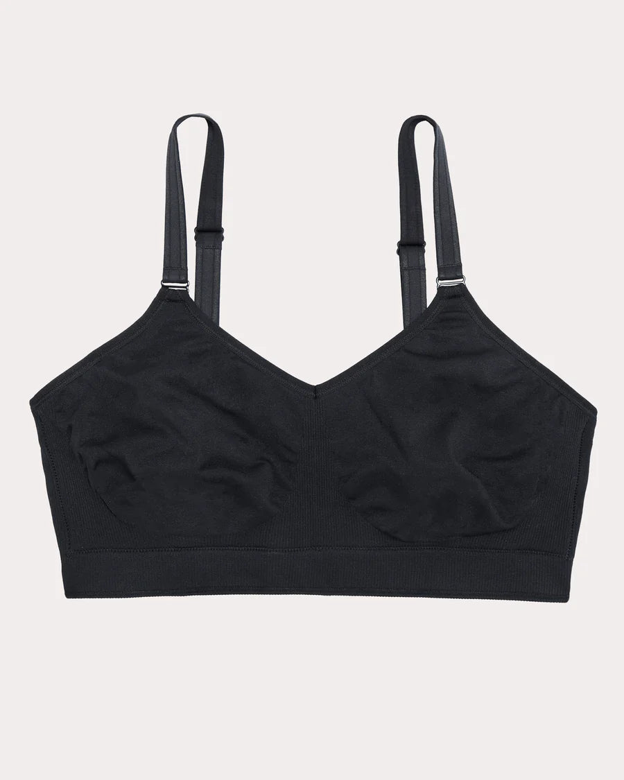Smooth Seamless Comfort Wireless Bra - Black