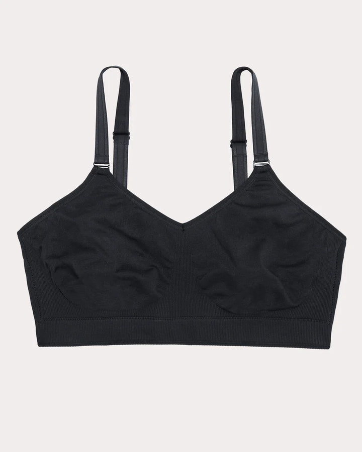 Smooth Seamless Comfort Wireless Bra - Black