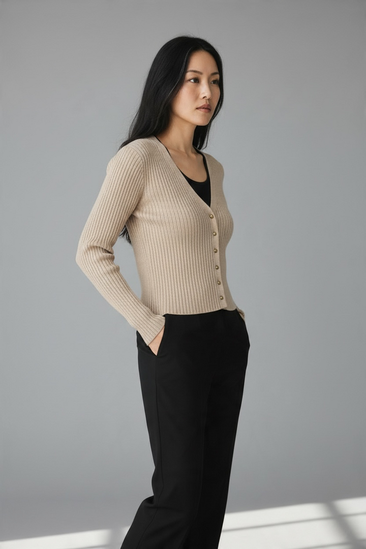 Long Sleeve Knitted Cardigan