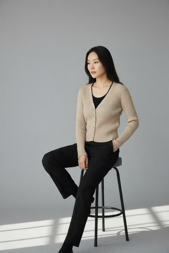 Long Sleeve Knitted Cardigan