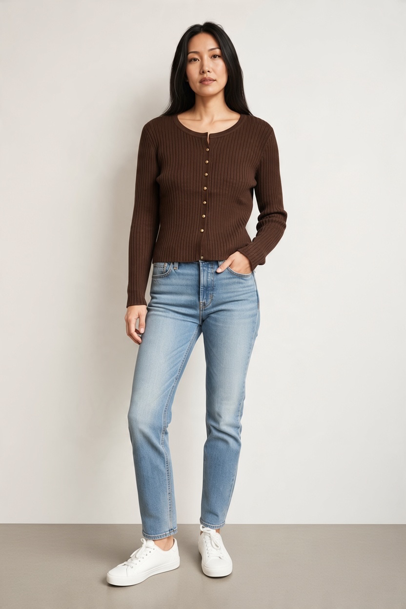 Long Sleeve Knitted Cardigan