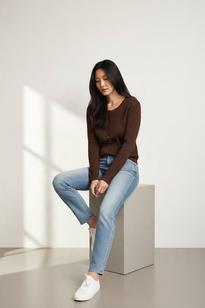 Long Sleeve Knitted Cardigan