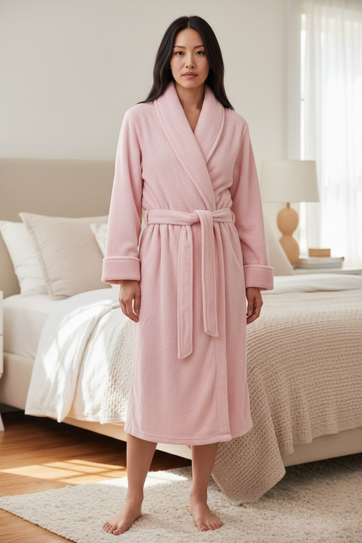 Long Bathrobe - Pink
