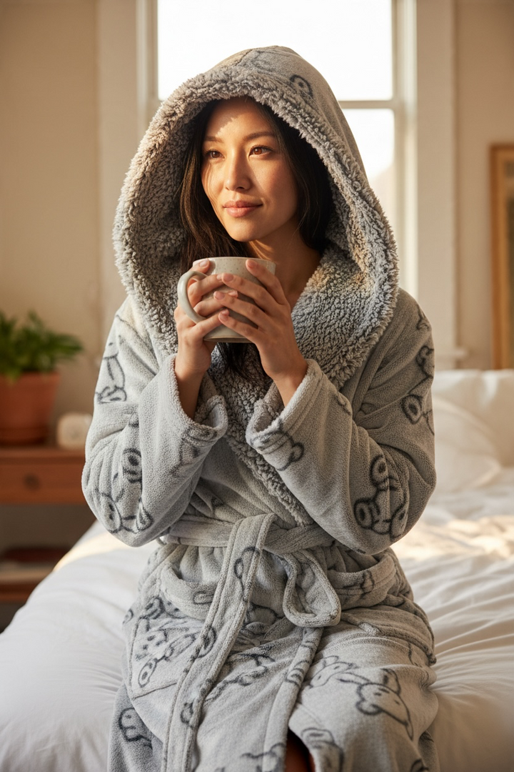 Short Teddy Bathrobe