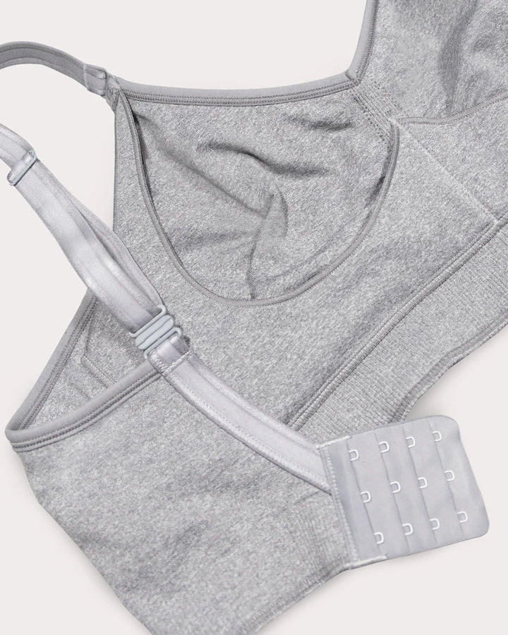 Smooth Seamless Comfort Wireless Bra - Grey Heather