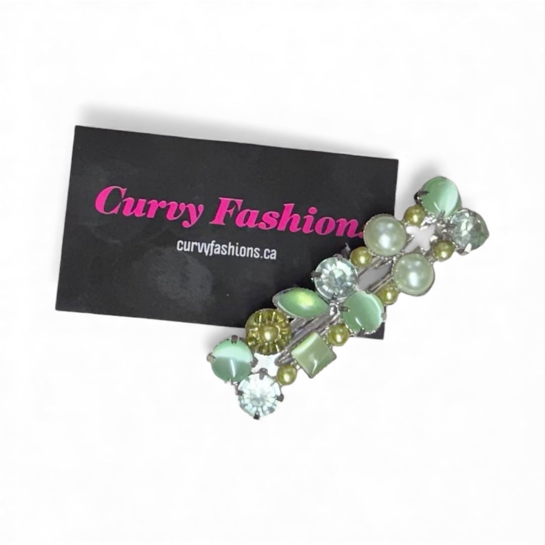 Vintage Faux Pearl Hair Clips