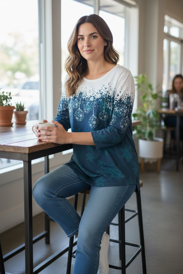 Holiday 3/4 Sleeve Top