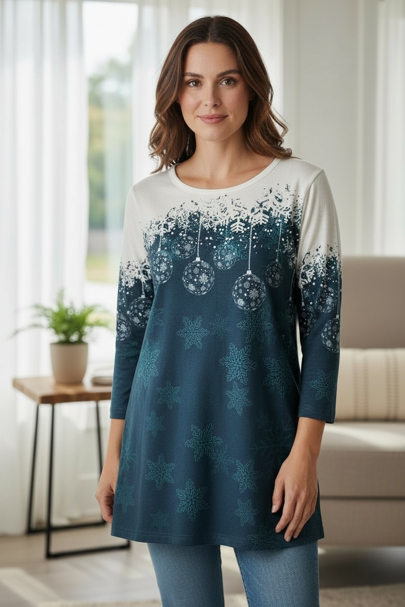 Holiday 3/4 Sleeve Top