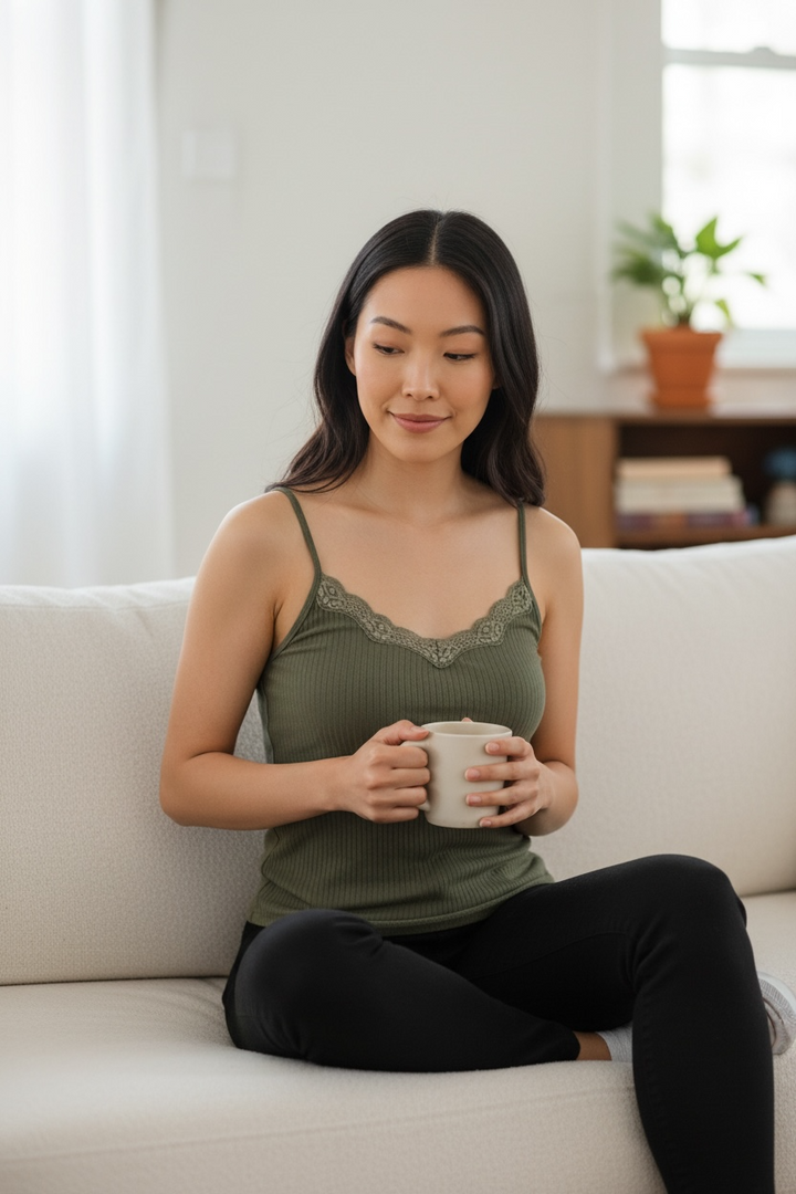 Janira Angel Ribbed Cami - Size Large