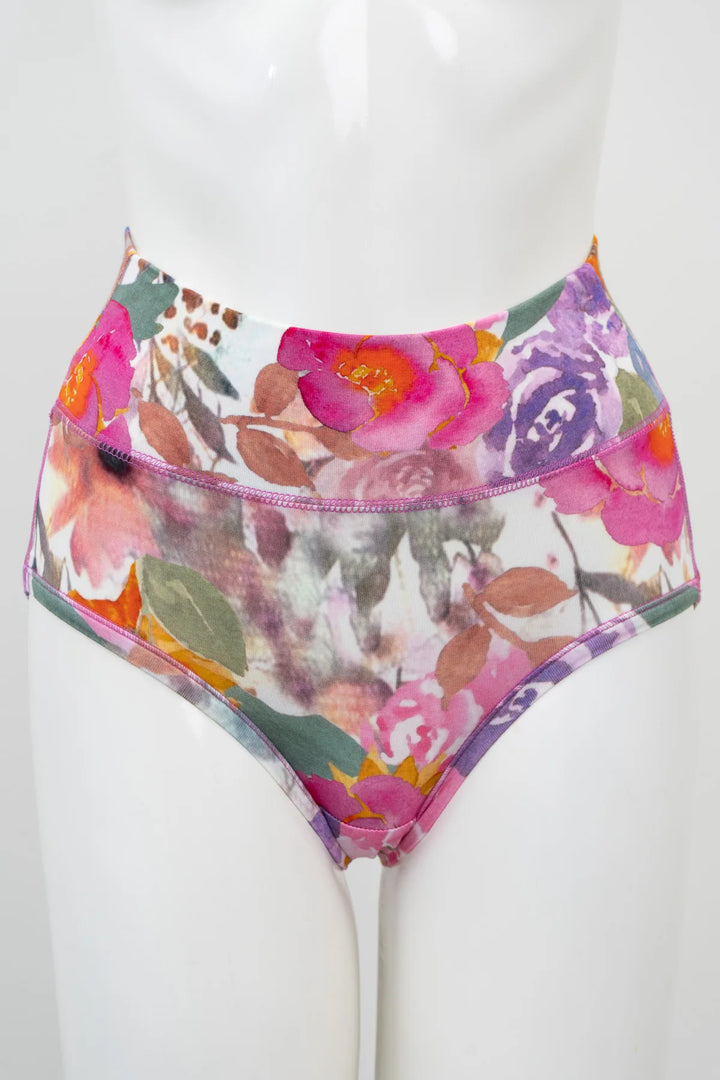 Blue Sky La Gaunche Bamboo Brief - Pink Bouquet - Sheer Essentials Lingerie & Swimwear
