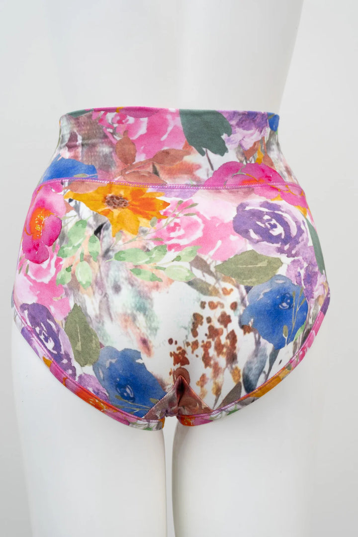 Blue Sky La Gaunche Bamboo Brief - Pink Bouquet - Sheer Essentials Lingerie & Swimwear