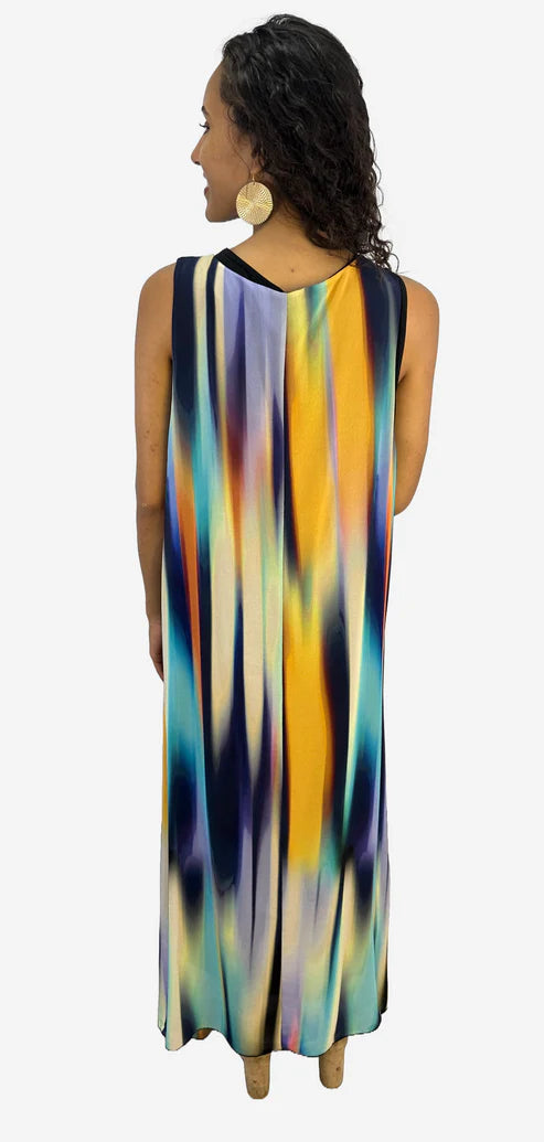 Woven Long Printed Chiffon Dress - Sheer Essentials Lingerie & Swimwear