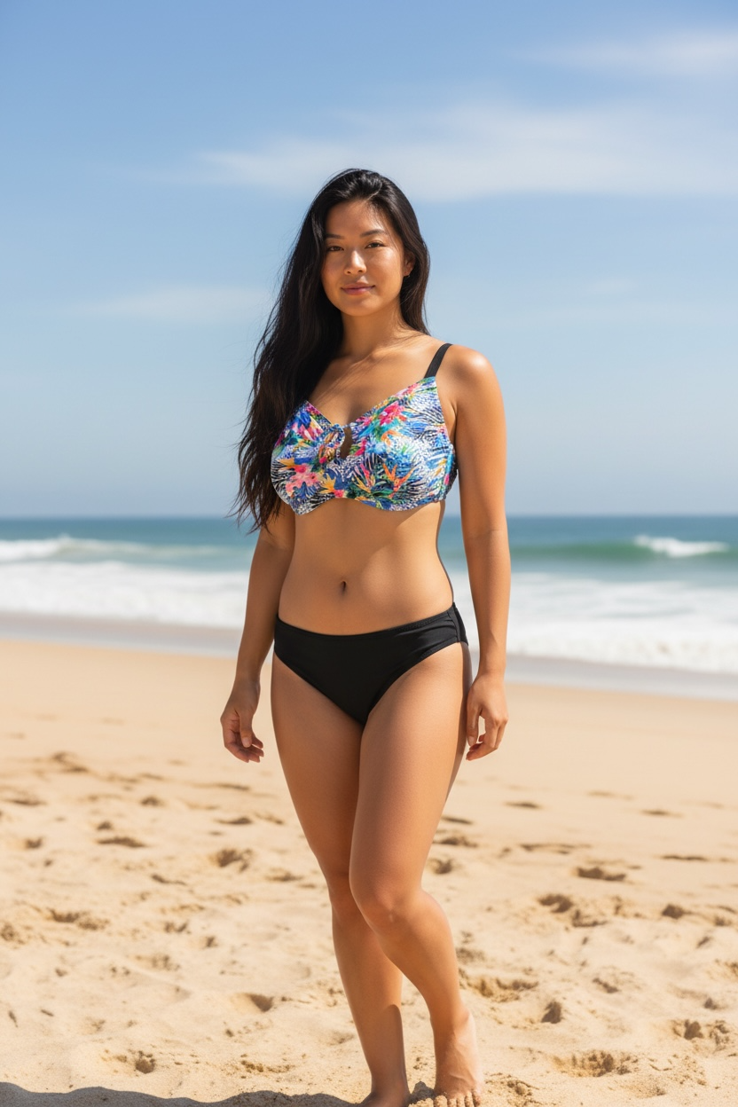 Karmilla D/DD Bikini Top - Tropical - Sheer Essentials Lingerie & Swimwear