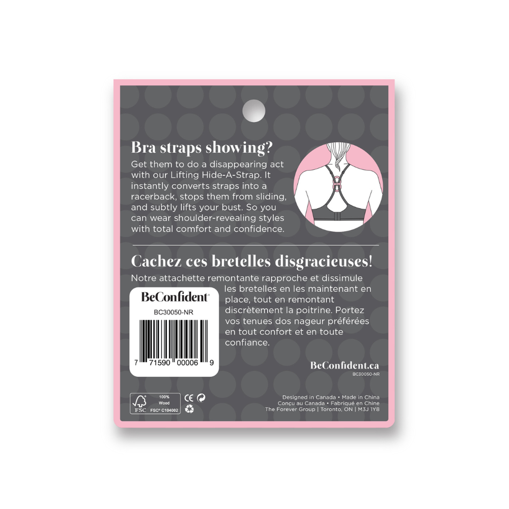 Racer Back Bra Clip - 3 Pack Assorted - Sheer Essentials Lingerie & Swimwear
