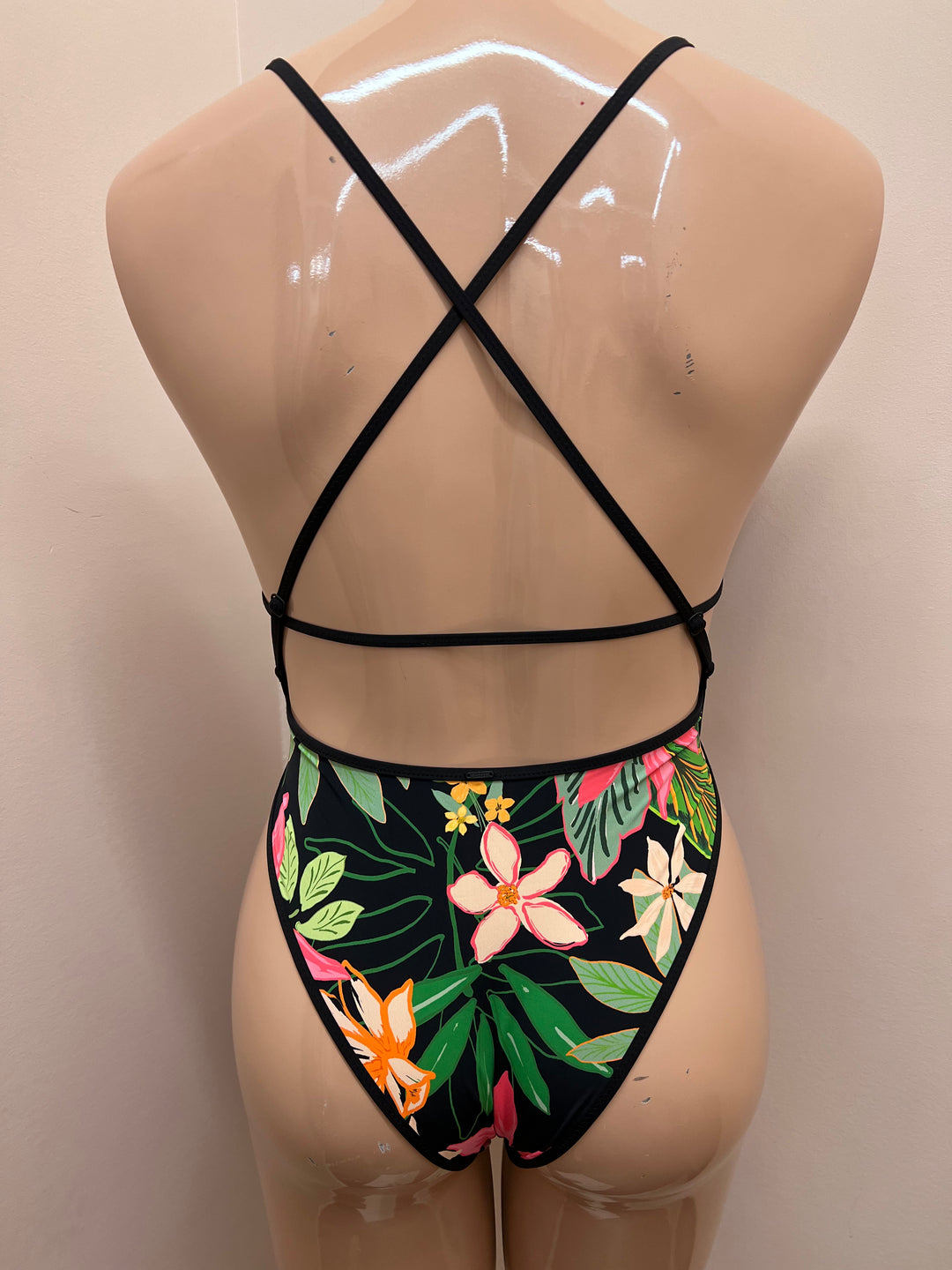 Sporty Beach One Piece w/ Cut Outs - Size Medium