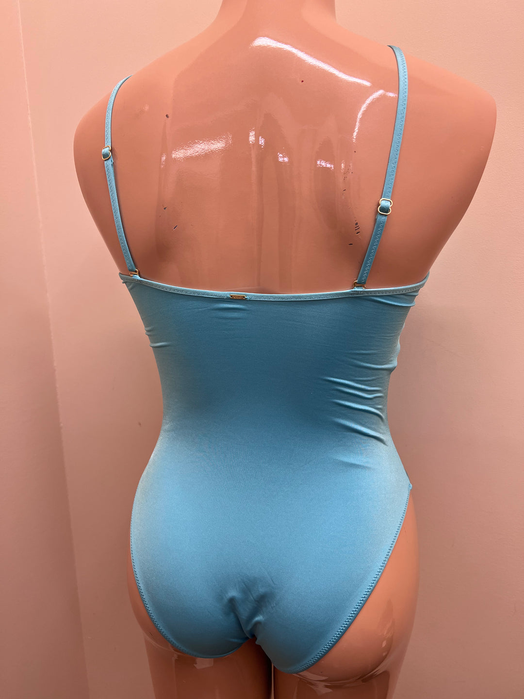 Halter High Neck 1Pc Swimsuit - Size Medium