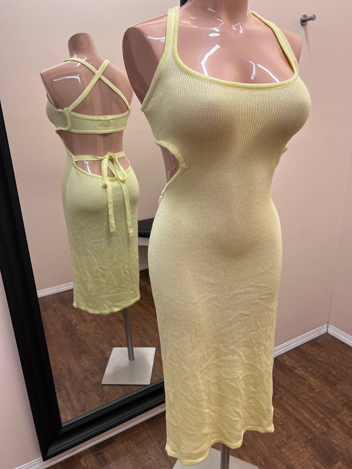 Cover Up Tank Dress w/ Sash - Size Medium