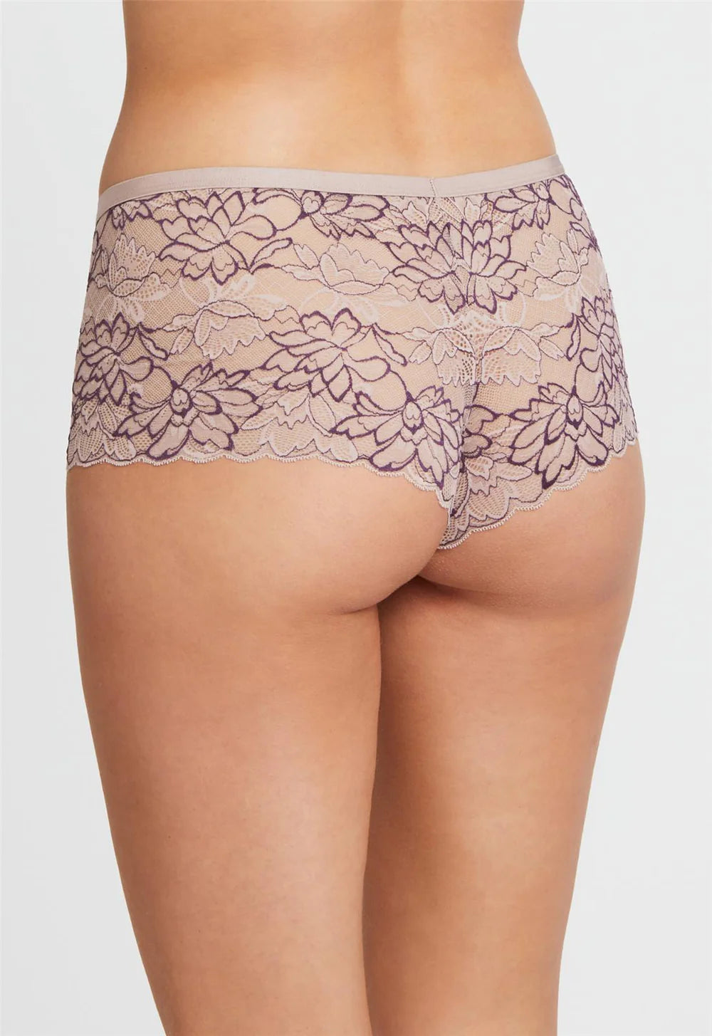 Virginia Laser Cut Thong- Rose Portofino