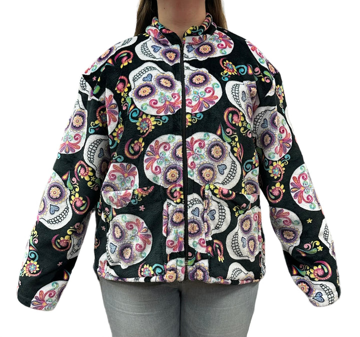 Sugar Skull Medical Bed Jacket - Size 3 X
