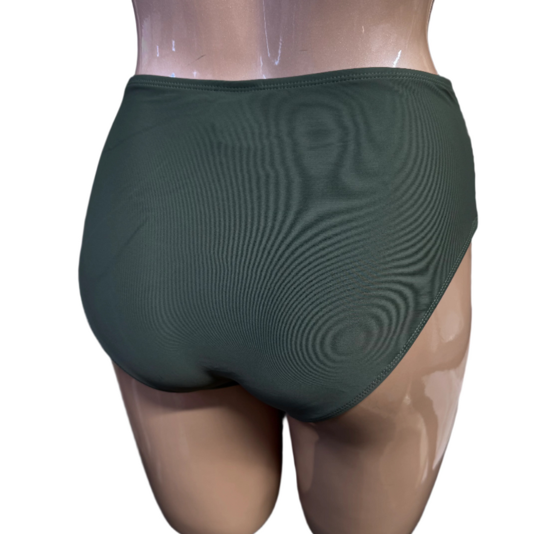 Morning Blossom Bottom High Waist Retro - Thyme