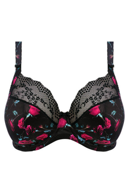 Elomi Lucie Underwire Plunge Stretch Bra - Rock "N" Rose