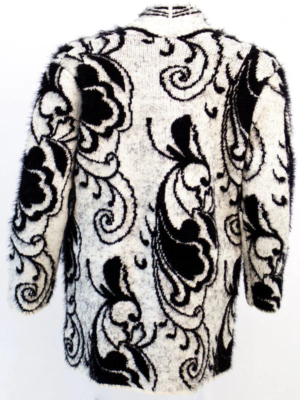 Knitted Eyelash Long Open Cardigan