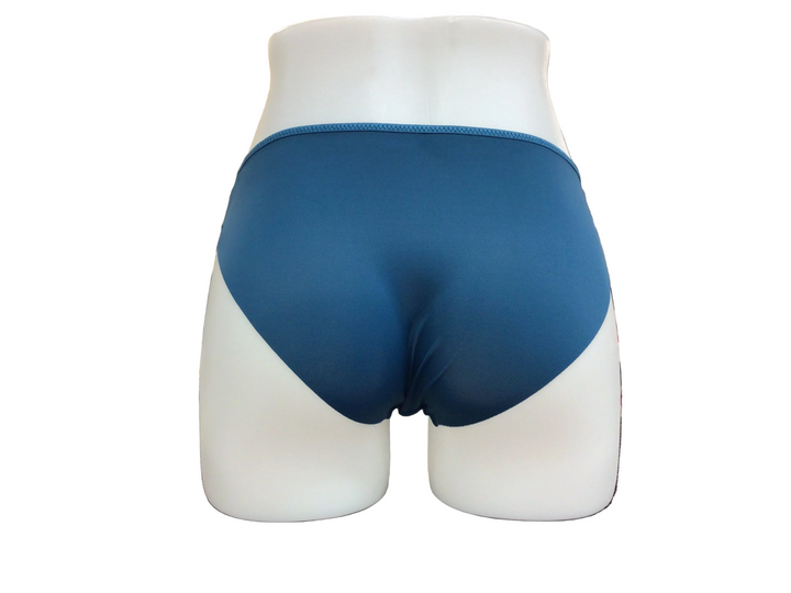 Virginia Laser Cut Seamless Brief - Sea Blue