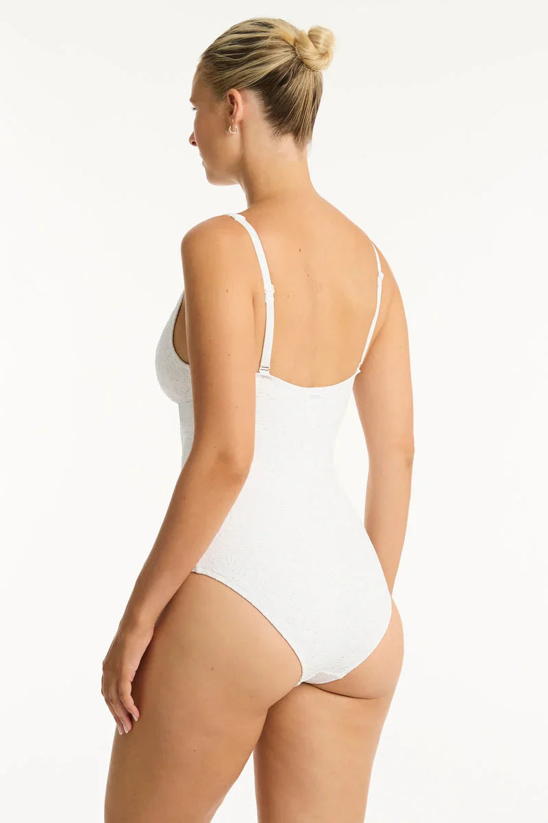 Interlace Cross-Front One Piece