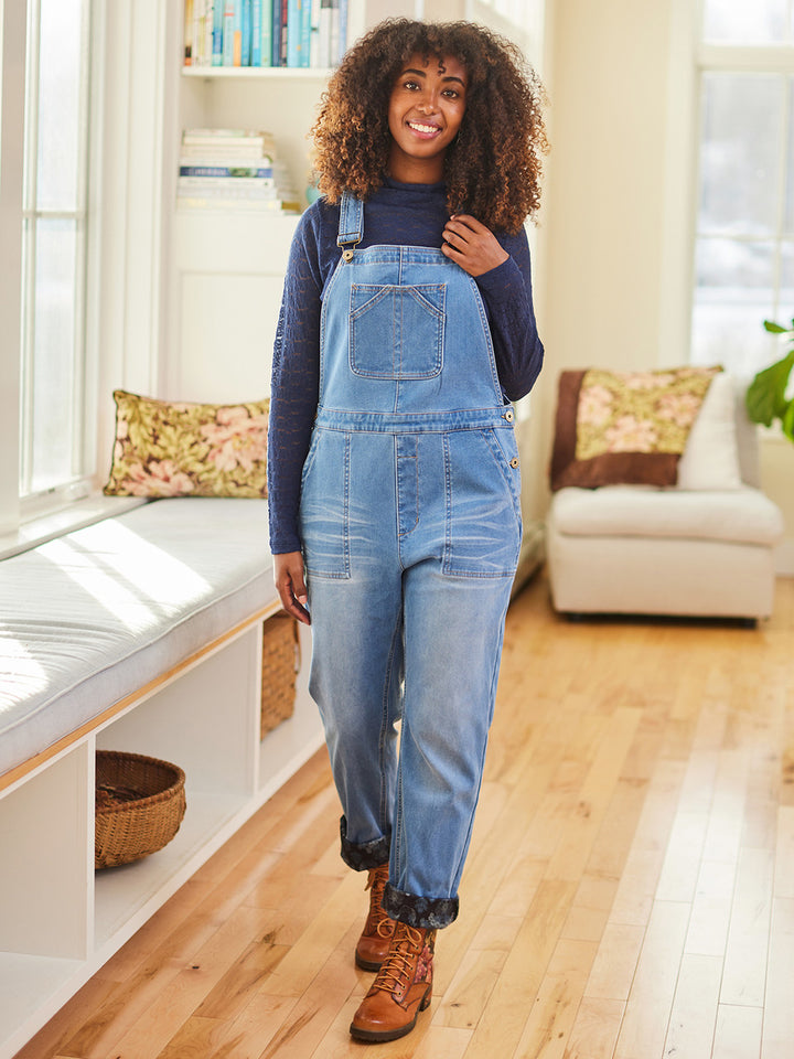 Cowgirl Fleece Lined Denim Overall