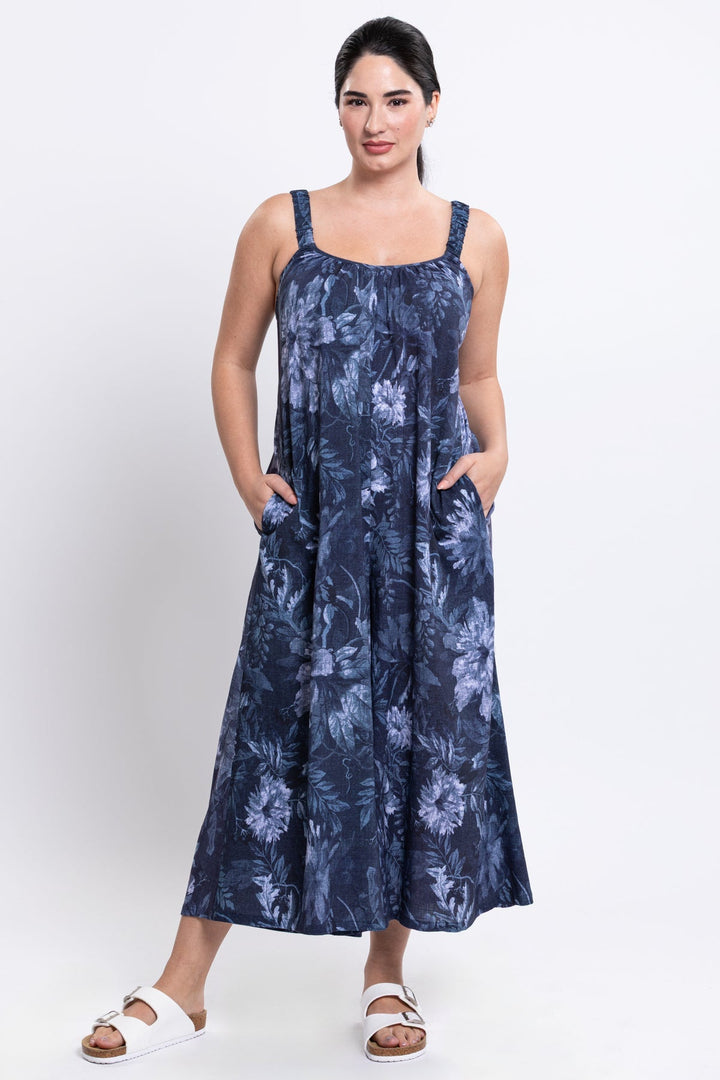 Joanna Linen & Bamboo Jumpsuit - Indigo Mood