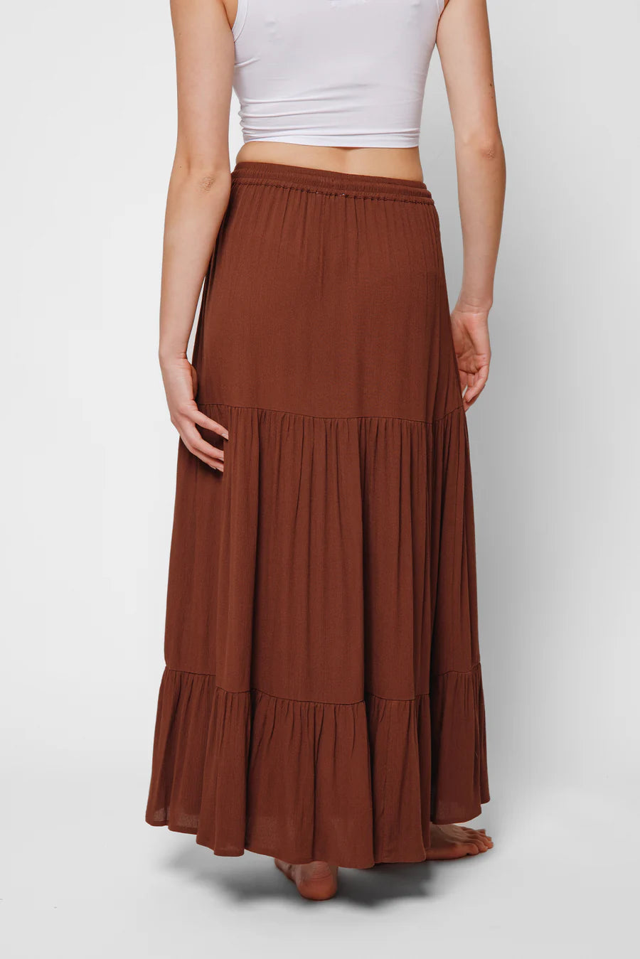 Miami Boho Tiered Long Skirt