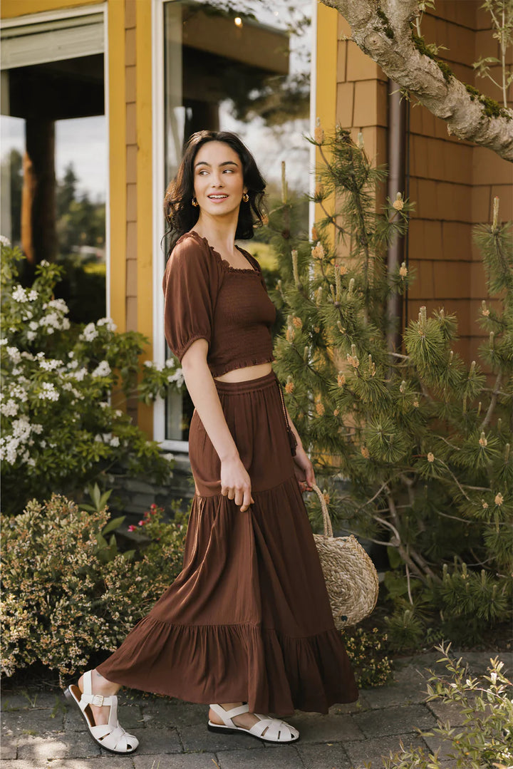 Miami Boho Tiered Long Skirt