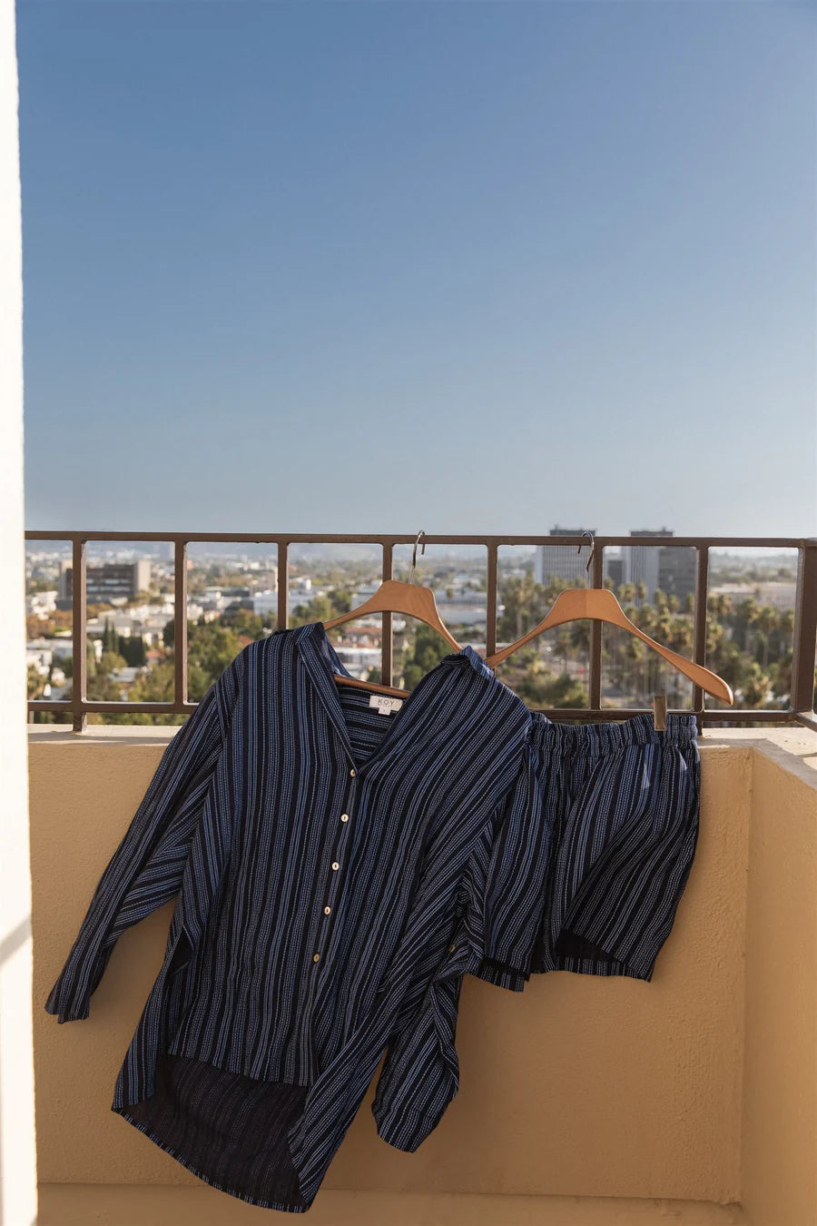 Marina Stripe Relaxed Button Up Shirt