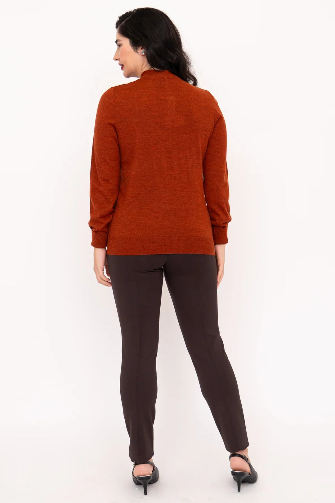 Bronze Merino Wool Cardigan