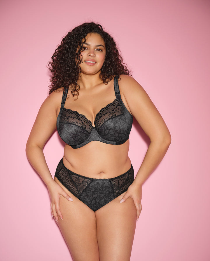 Elomi Lucie Underwire Plunge Stretch Bra - Black