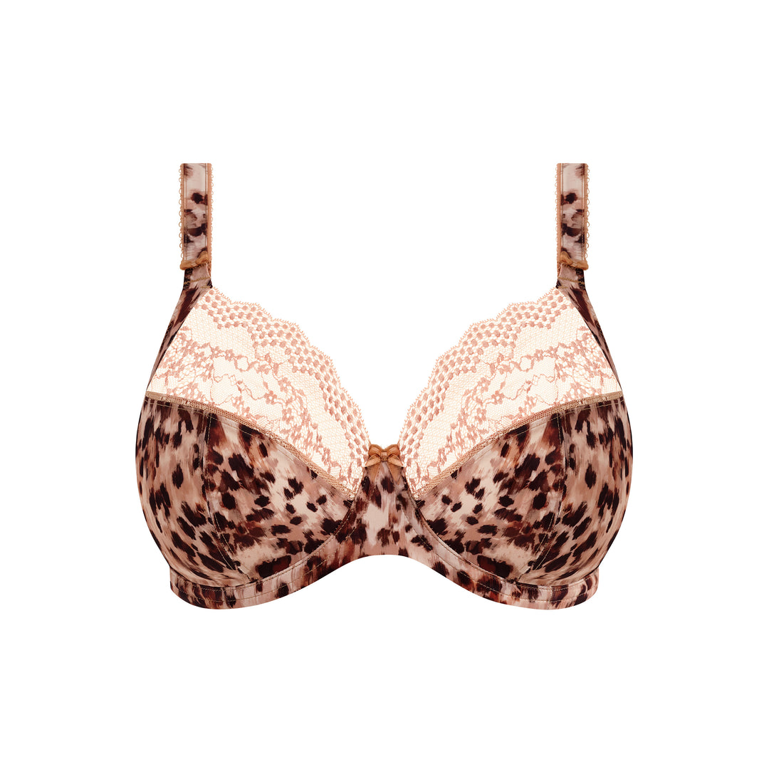 Elomi Lucie Underwire Plunge Stretch Bra - Wildcat