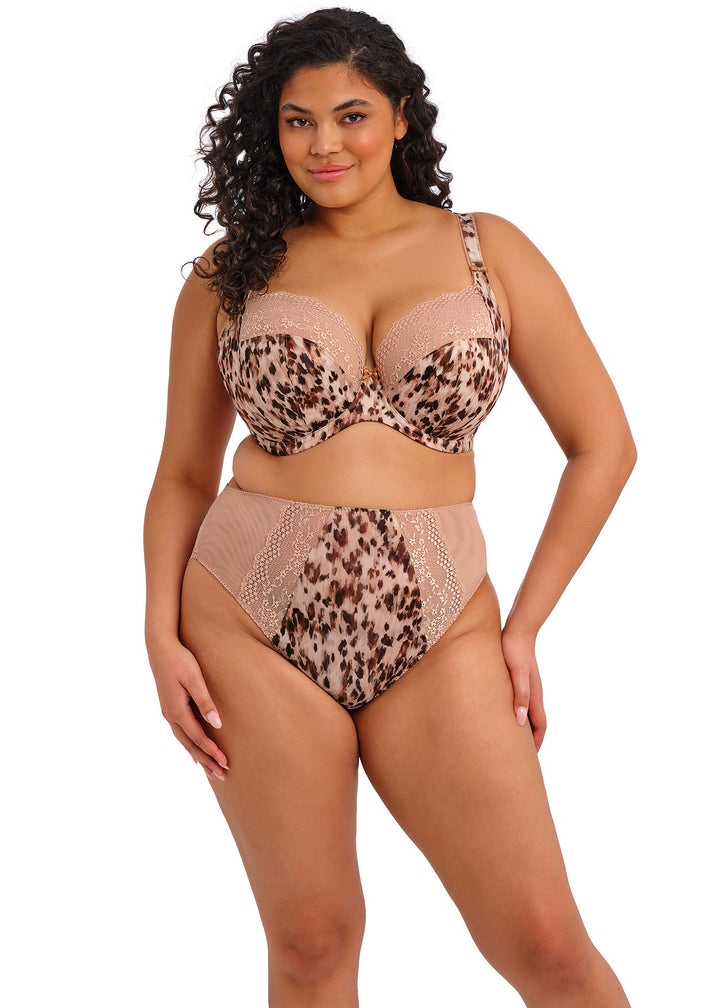 Elomi Lucie Underwire Plunge Stretch Bra - Wildcat