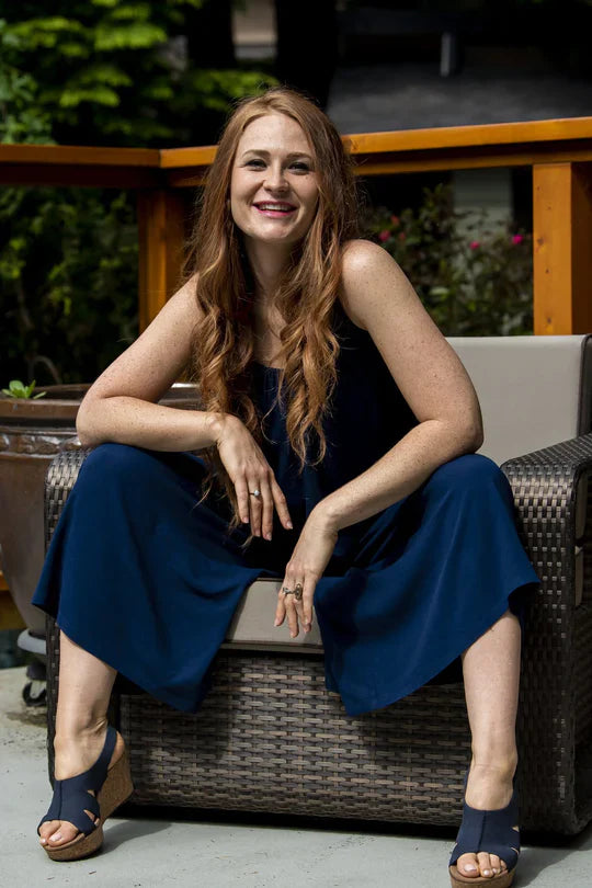 Joanna Linen / Bamboo Jumpsuit - Indigo